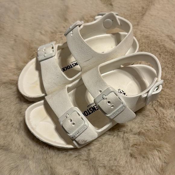 Kids Birkenstocks Sandals White - Picture 4 of 4